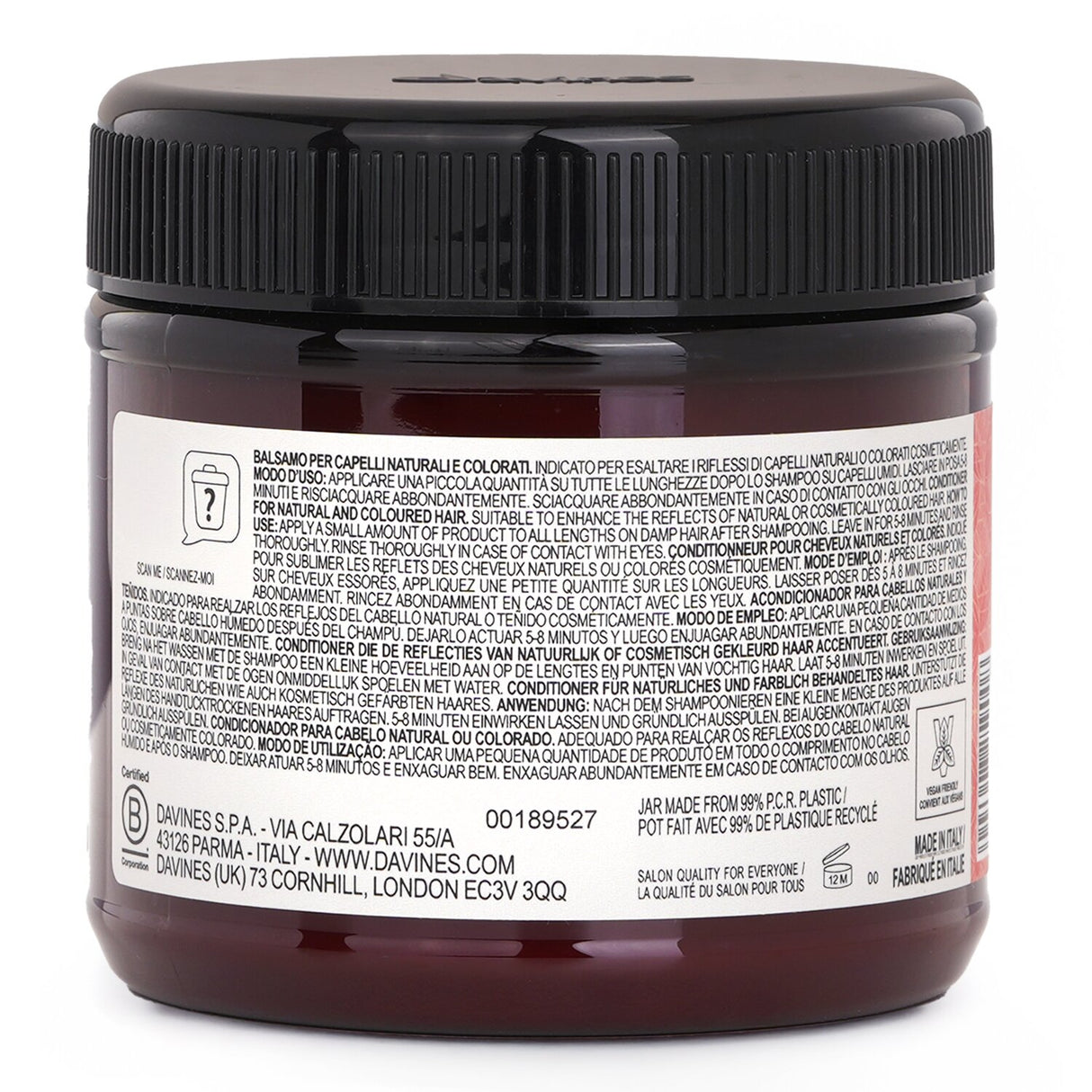 Davines Alchemic Conditioner - # Red (For Natural & Coloured Hair) 250ml/8.8