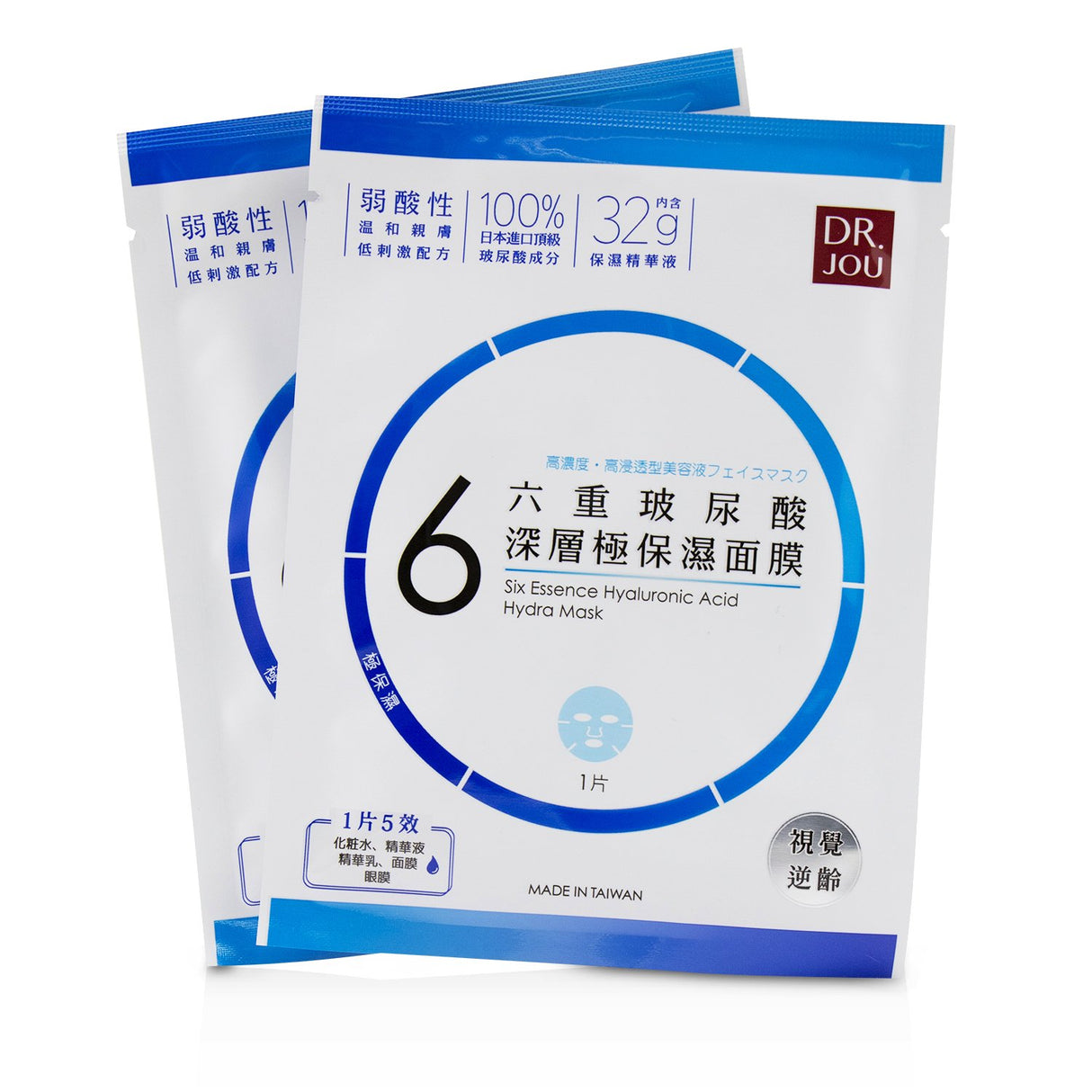 DR. JOU (By Dr. Morita) - Six Essence Hyaluronic Acid Hydra Mask - 7pcs