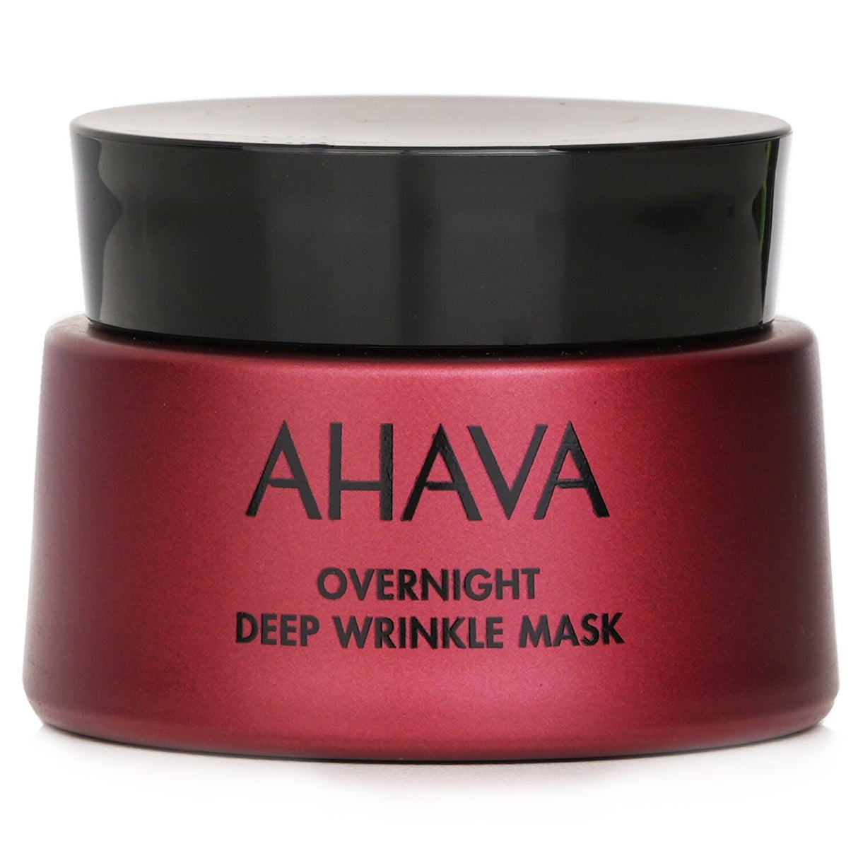 Ahava's Apple of Sodom Overnight Deep Wrinkle Mask in a sleek 50ml jar, designed to rejuvenate skin while you sleep.