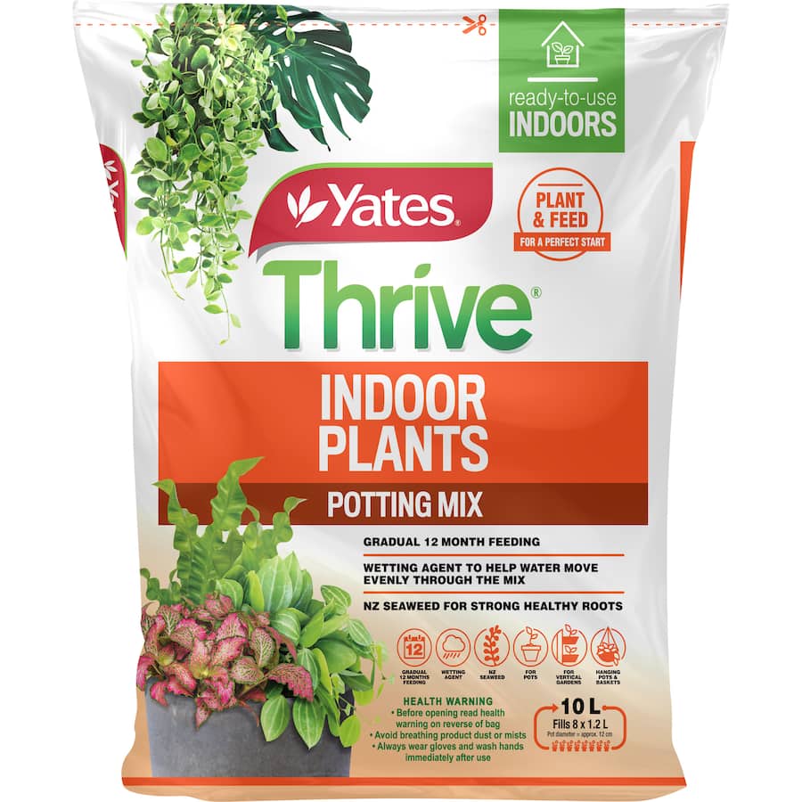 Yates Thrive Potting Mix Indoor Plants - Bag 10L