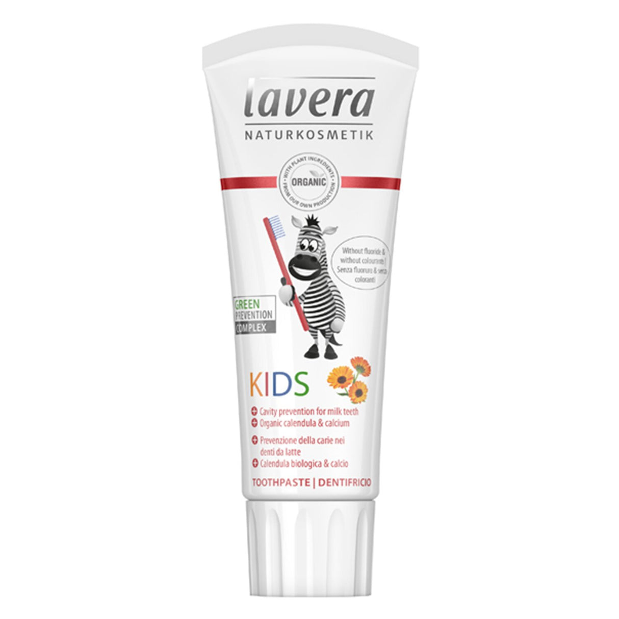 Lavera - Toothpaste for Kids - With Organic Calendula & Calcium - 75ml/2.5oz
