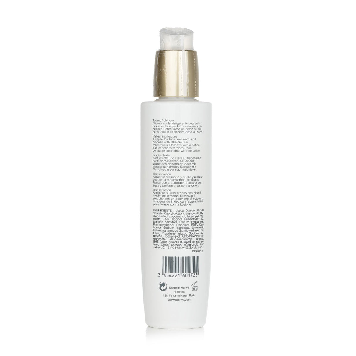 Sothys - Vitality Cleansing Milk - For Normal to Combination Skin , With Grapefr