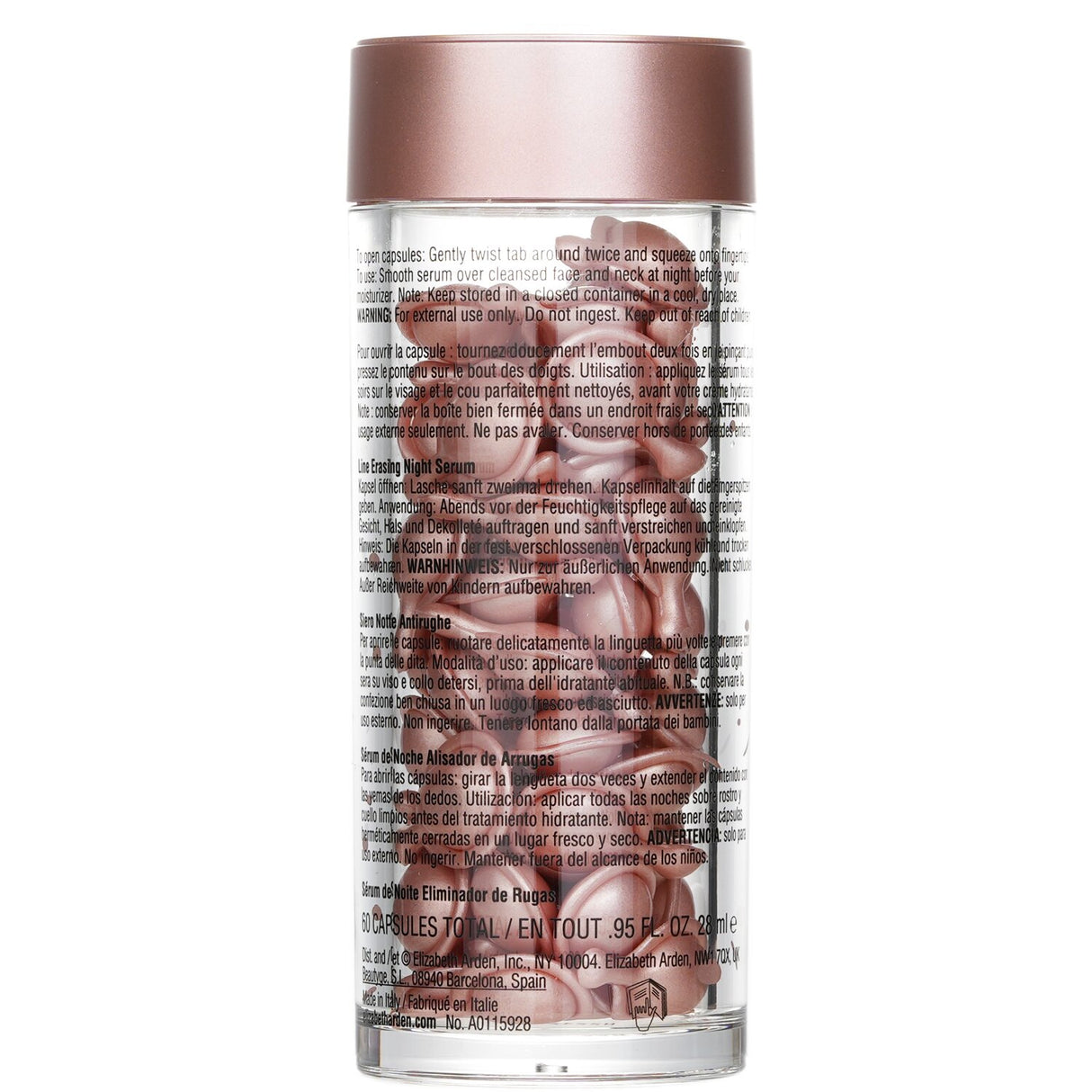 Elizabeth Arden Ceramide Retinol Capsules, 60-count, enhance skin hydration and reduce fine lines while you sleep.