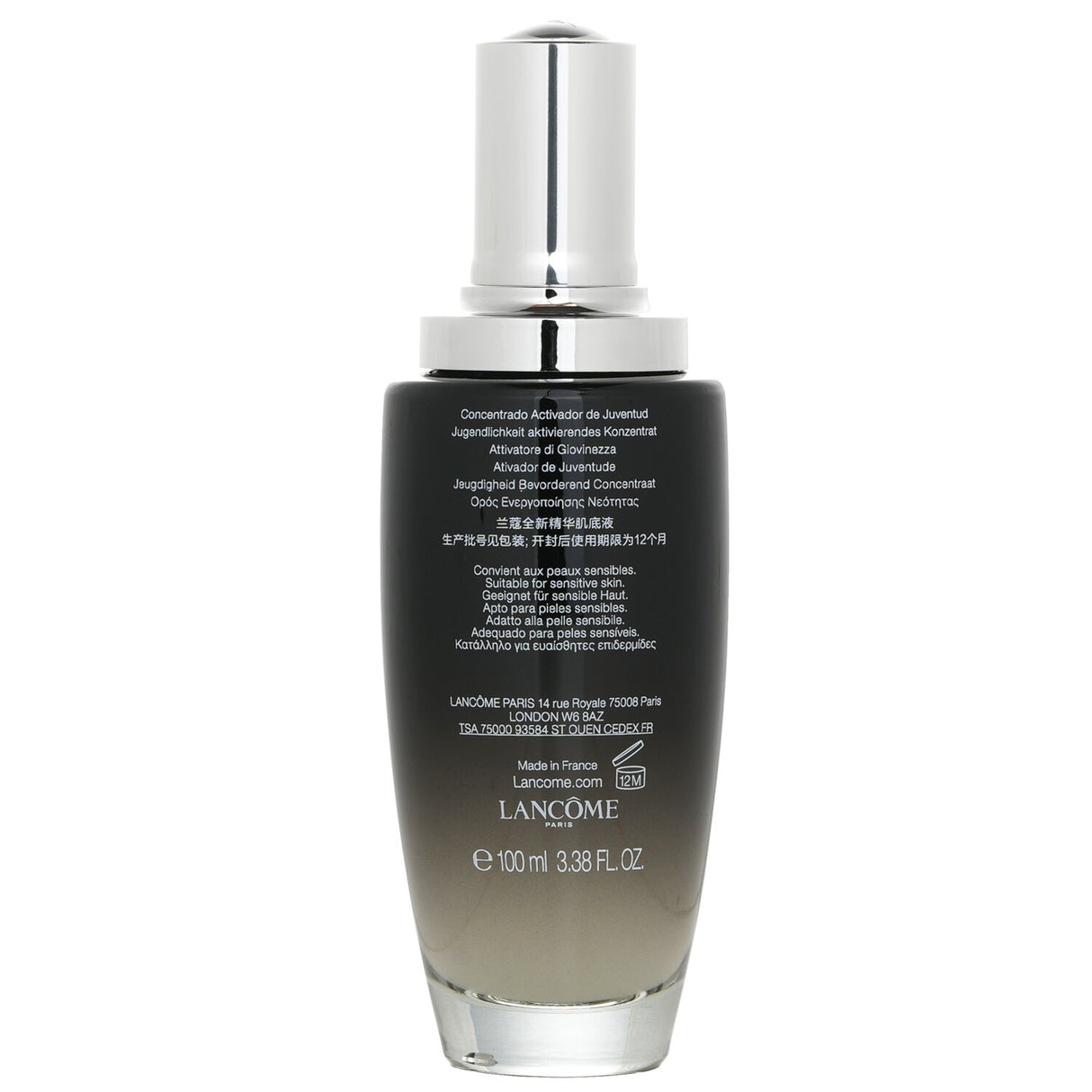 Luxurious Lancome Genifique Advanced Youth Activating Concentrate serum in a 100ml bottle for firmer, radiant skin.