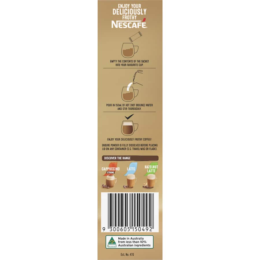 Nescafé Coffee Sachets Double Shot Latte 10pack 150g