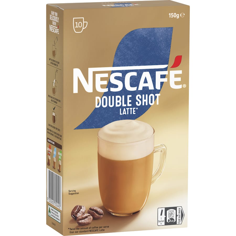 Nescafé Coffee Sachets Double Shot Latte 10pack 150g