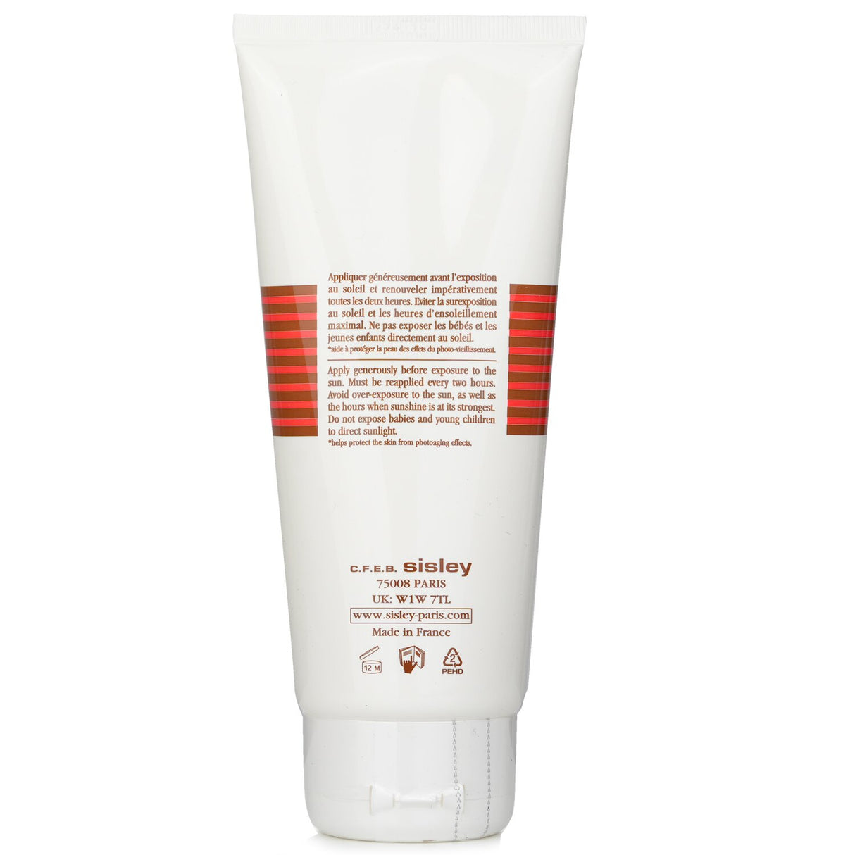 Luxurious Sisley body cream with SPF 30, providing silky hydration and high UVA protection, ideal for summer skincare.