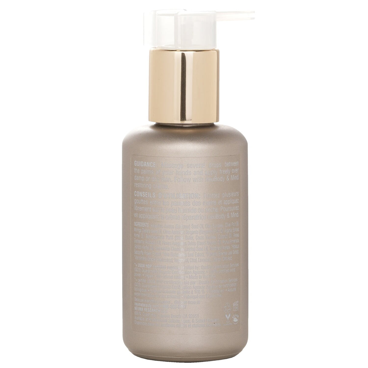 Luxurious age-defying body oil with Moringa and Bergamot, promoting moisture and revitalizing skin without greasiness.