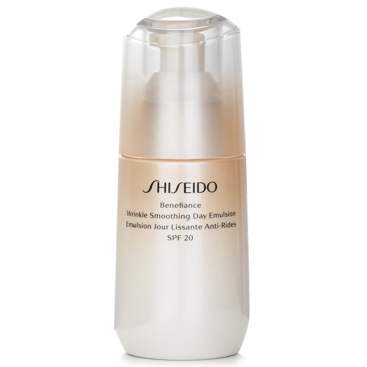 Lightweight anti-aging day emulsion with SPF 20, featuring ReNeura Technology for wrinkle smoothing and hydration.