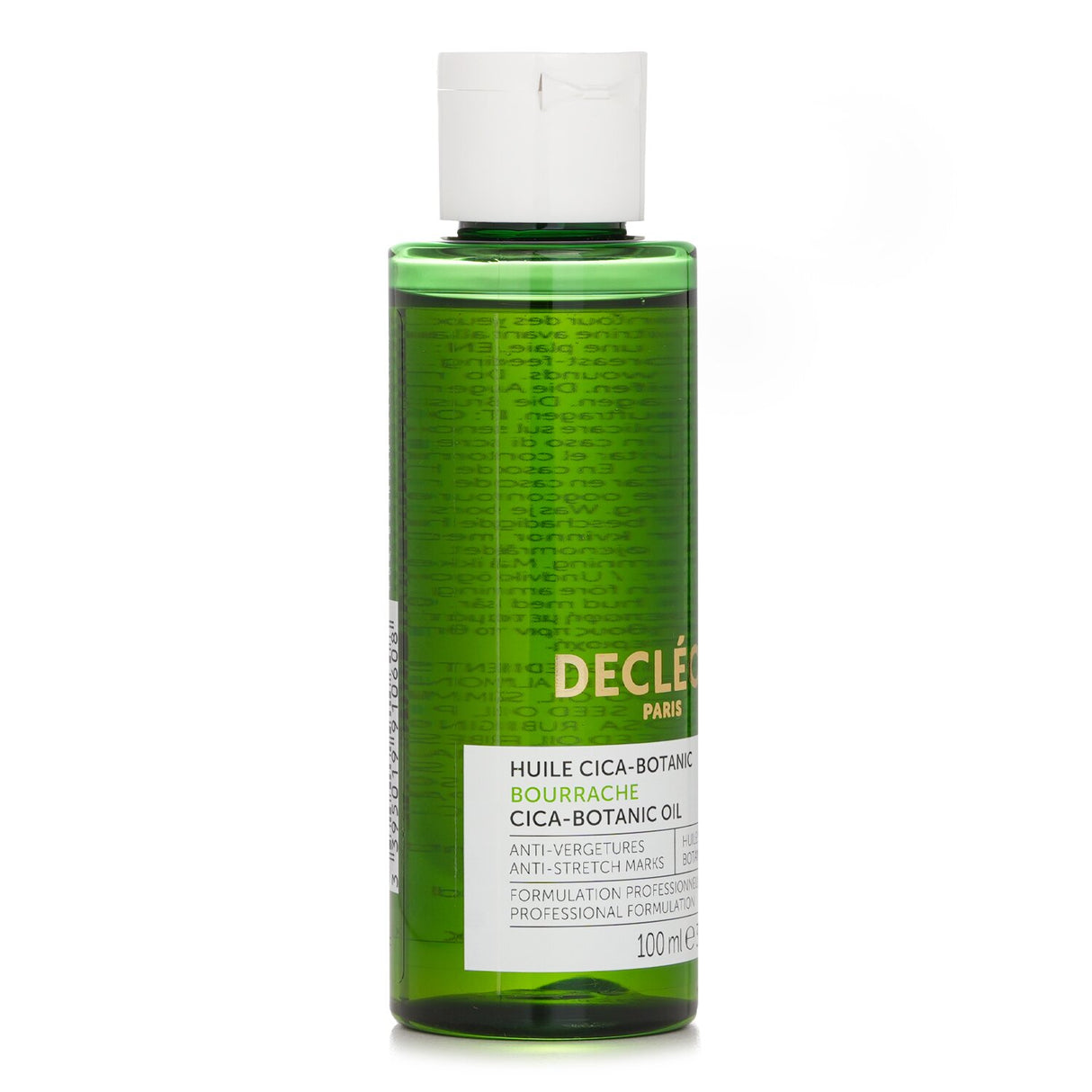 Decleor Bourrache Cica-Botanic Oil in a 100ml bottle, designed to reduce and prevent stretch marks with nine botanical oils.