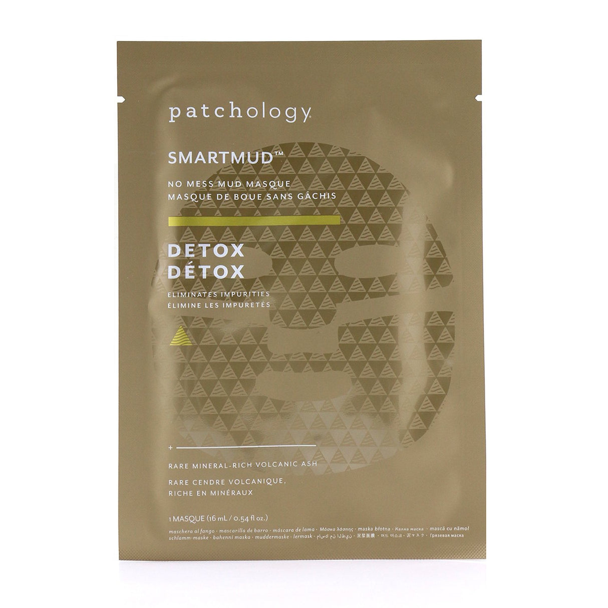 Detoxifying mud mask featuring volcanic ash, kaolin clay, and activated charcoal for clear, radiant skin.