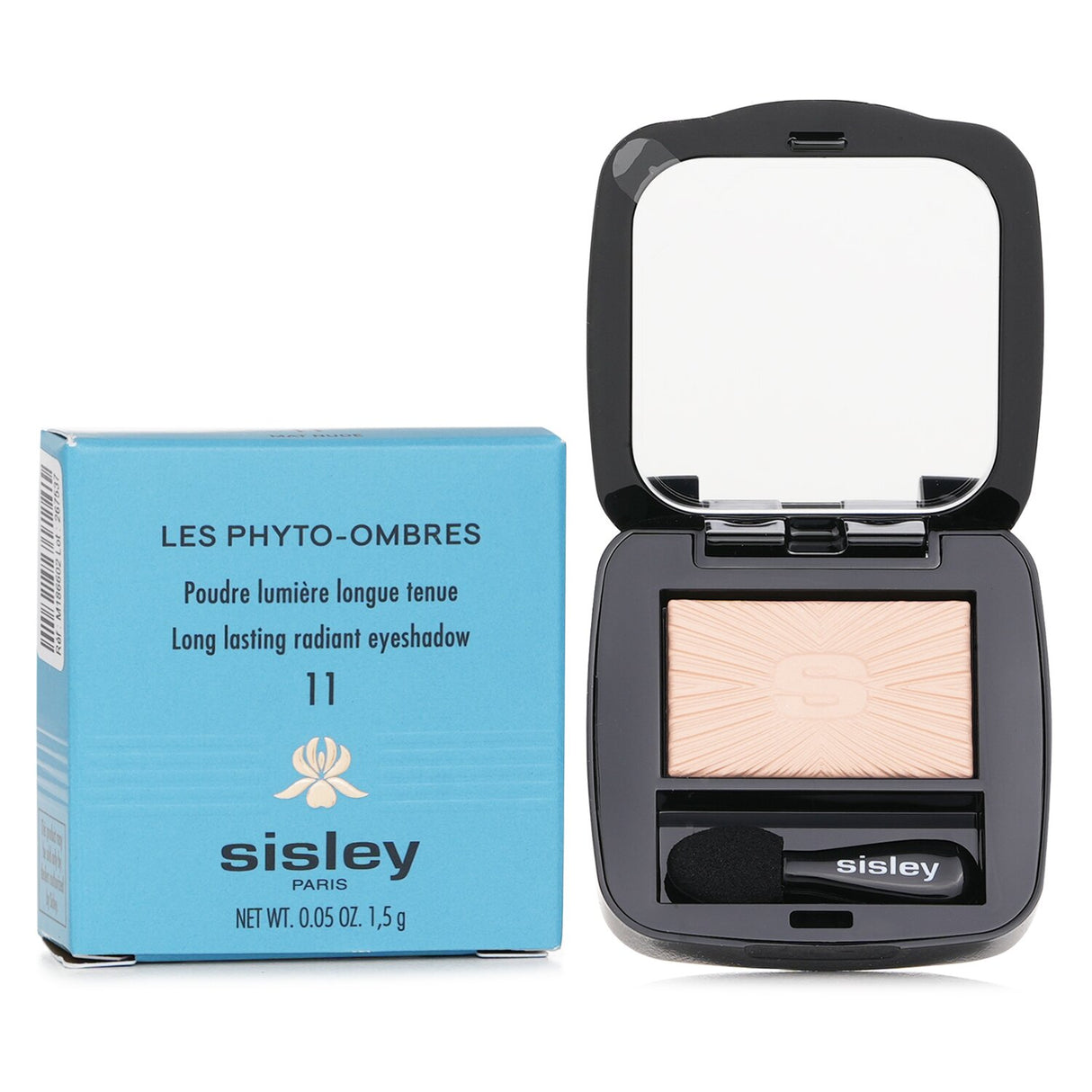 Matte nude eyeshadow by Sisley, 1.5g, long-lasting with a silky texture, suitable for sensitive eyes and contact lens wearers.