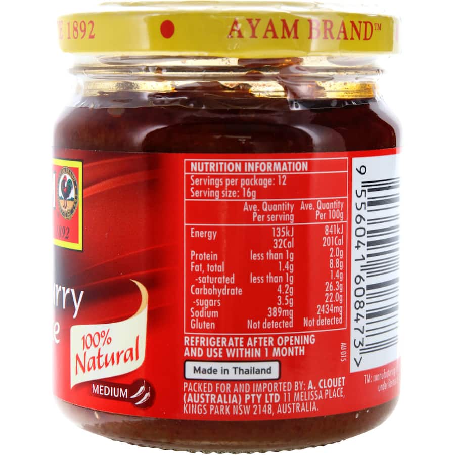 Ayam Curry Paste Red Jar 195g