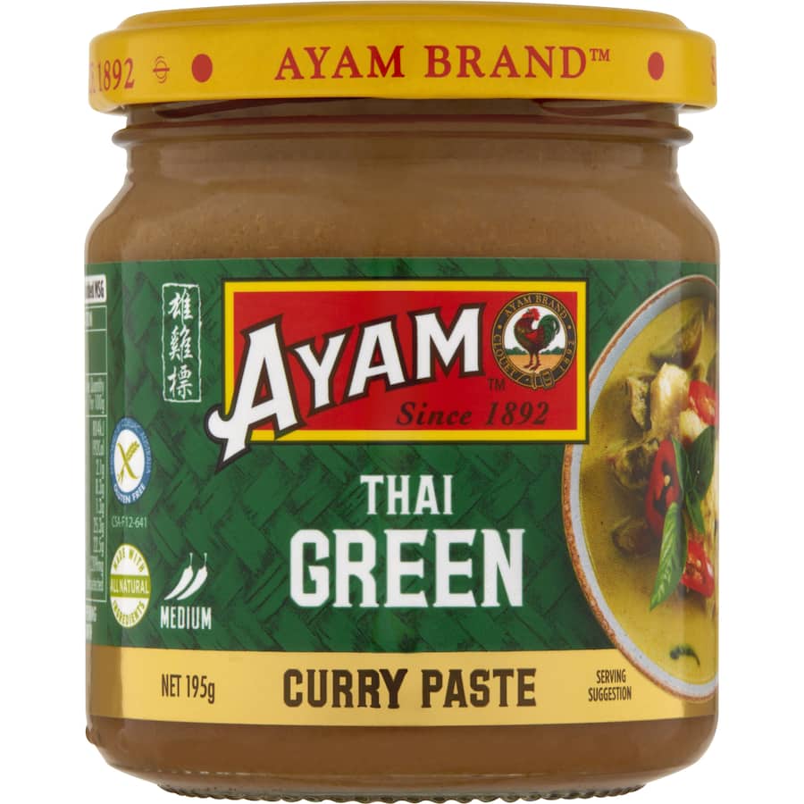 Ayam Curry Paste Green Jar 195g
