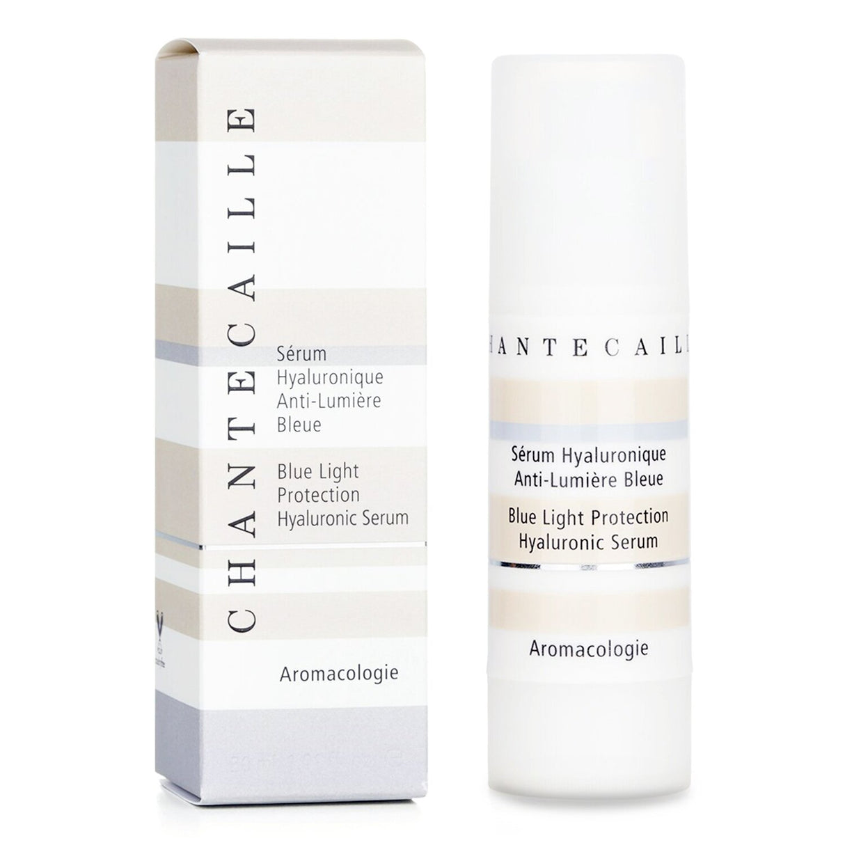 Chantecaille Blue Light Protection Hyaluronic Serum in 30ml, enhancing hydration and reducing blue light effects on skin.