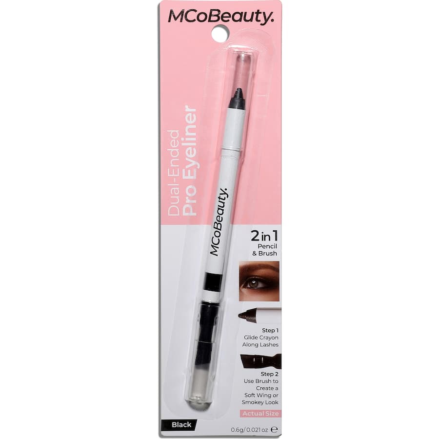 Mcobeauty Eyeliner Pencil Dual Ended Black .6g