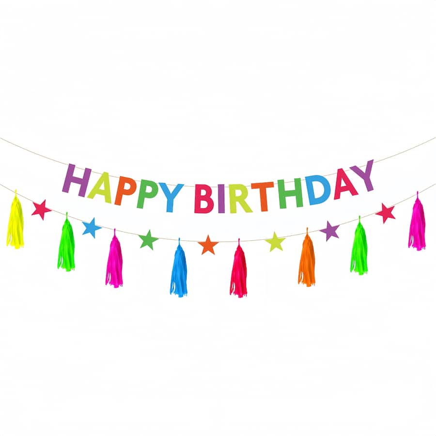 Whiz Pop Bang Banner Charmed Happy Birthday 274cm