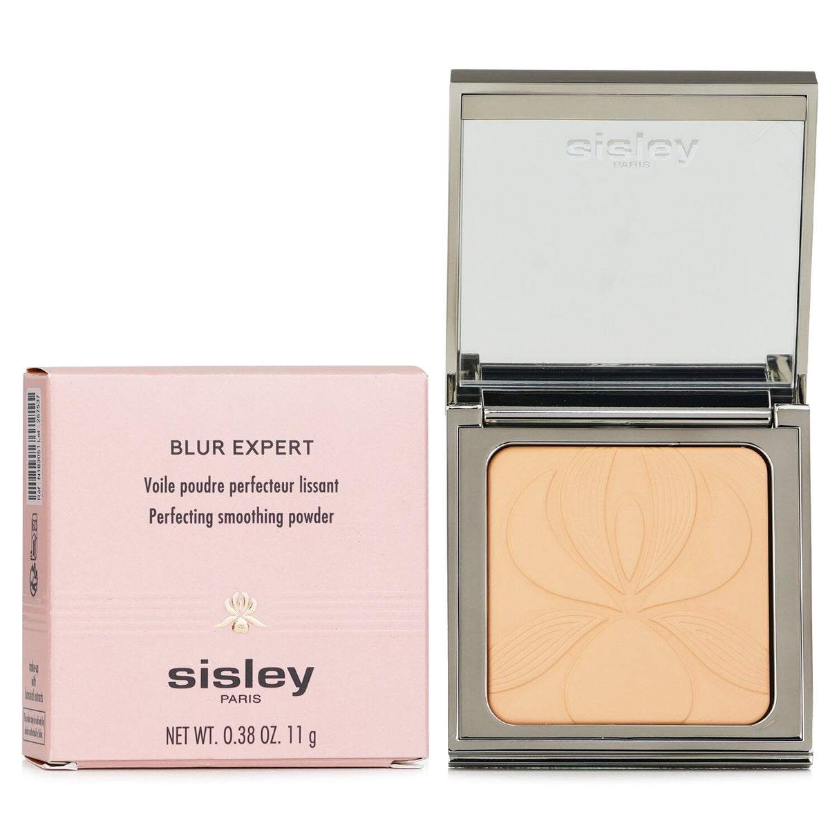 Sisley Blur Expert Perfecting Smoothing Powder in 11g, offering a transparent, lightweight finish that minimizes fine lines and pores.