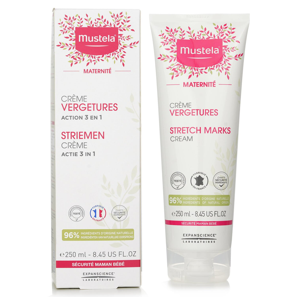 Mustela - Maternite 3 In 1 Stretch Marks Cream (Fragranced) - 250ml/8.45oz