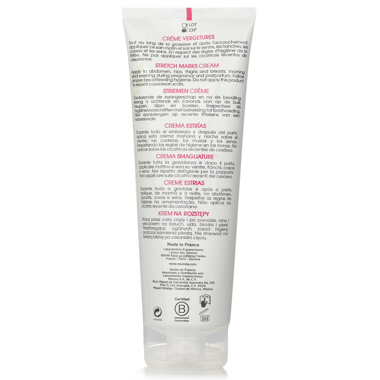 Mustela - Maternite 3 In 1 Stretch Marks Cream (Fragranced) - 250ml/8.45oz
