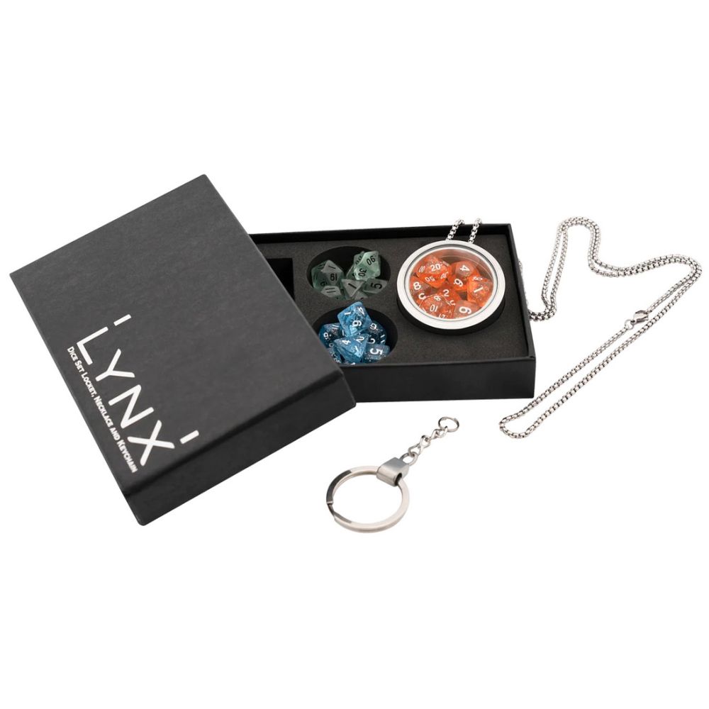 Mini Dice Locket - Hanger W Chain and Keychain