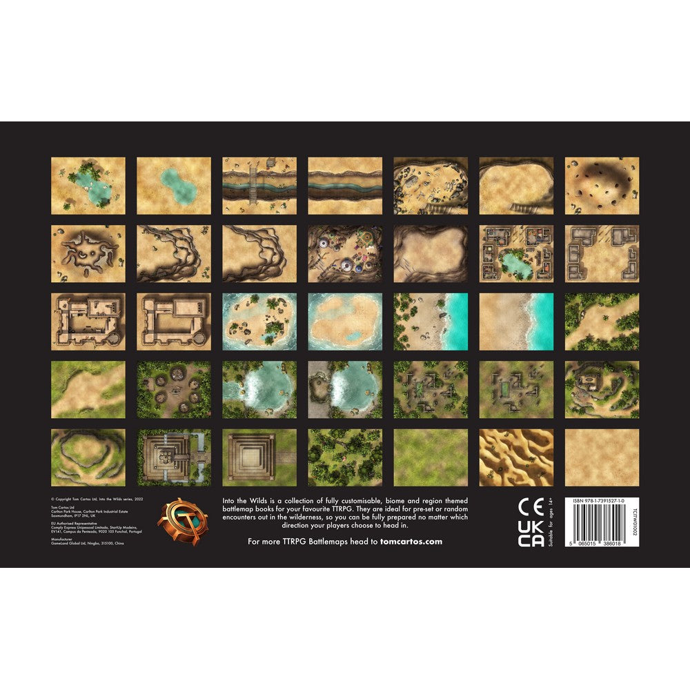 Into the Wilds Battlemap Books - Deserts & Jungles