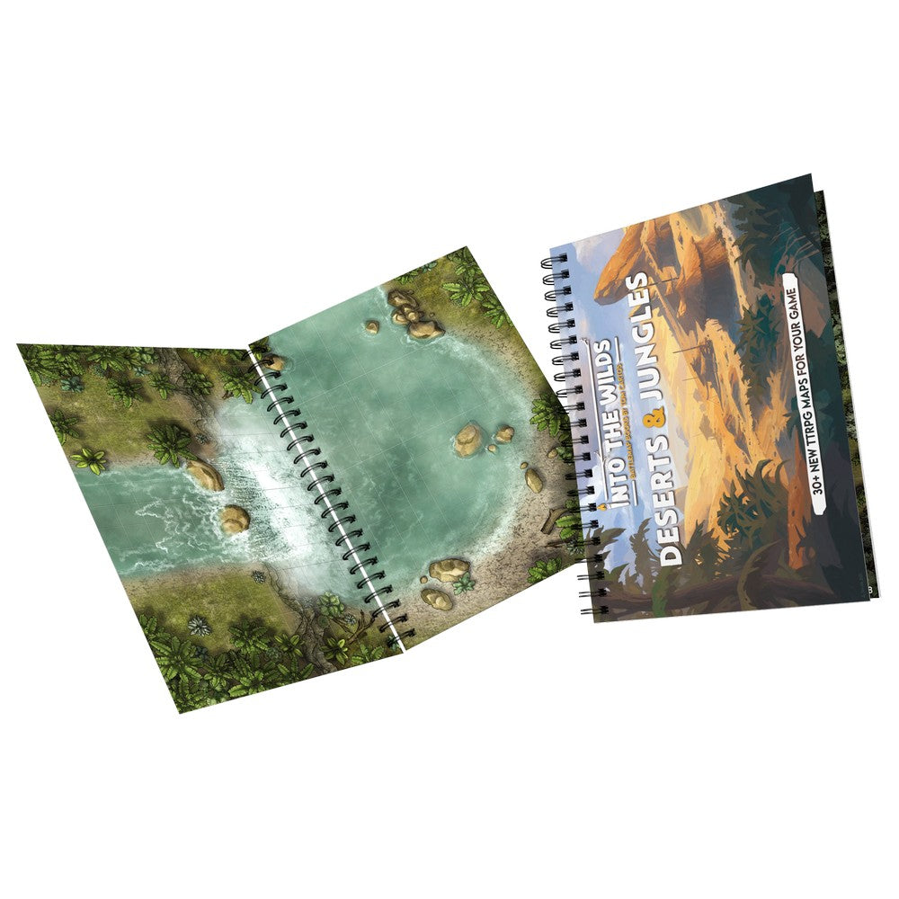 Into the Wilds Battlemap Books - Deserts & Jungles