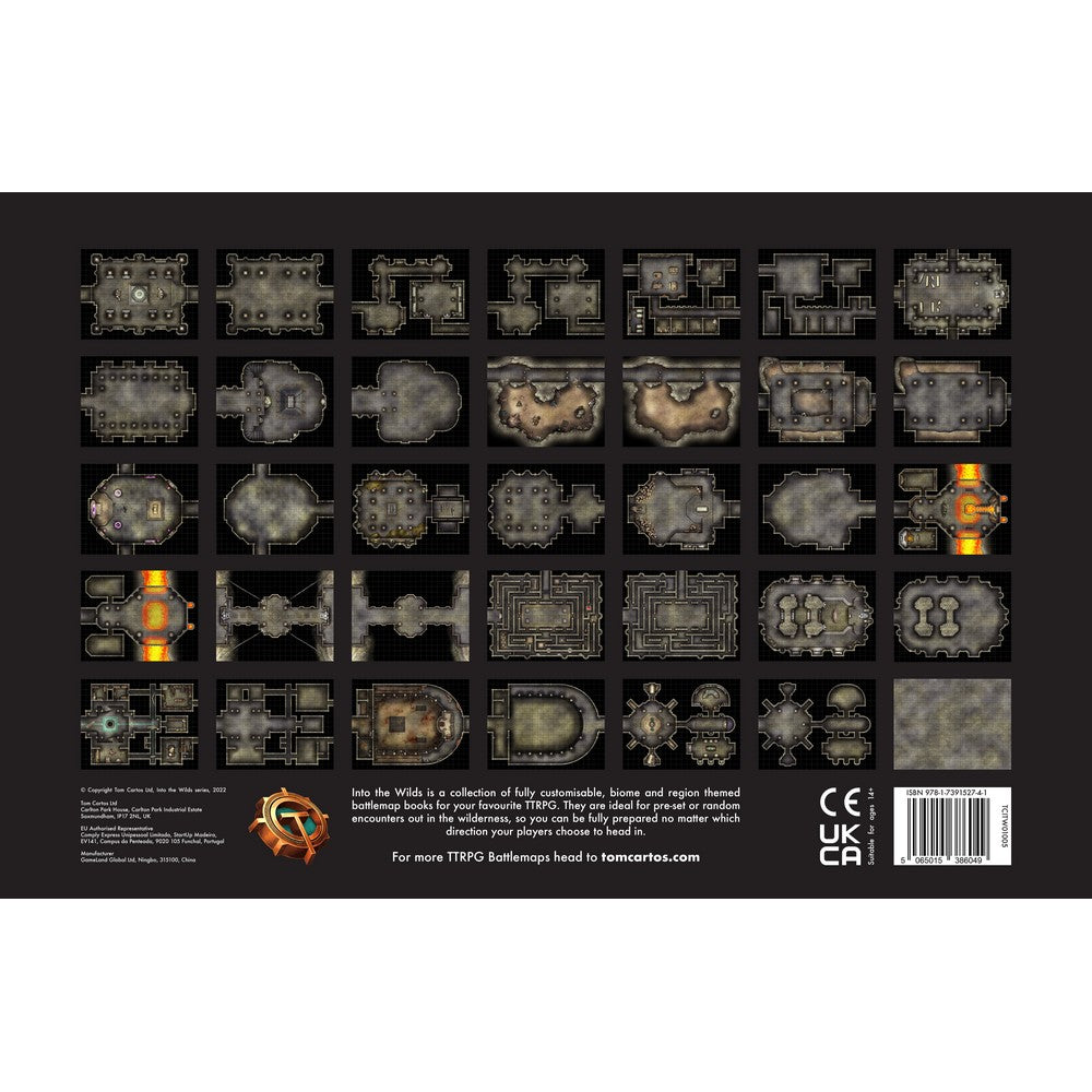 Into the Wilds Battlemap Books - Dungeons & Crypts