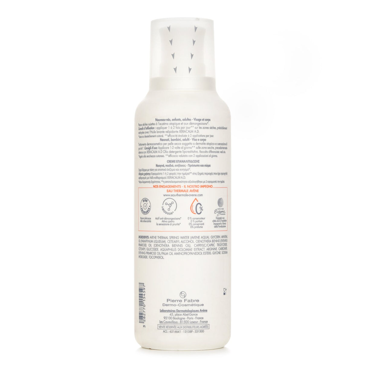 Avene XeraCalm A.D Lipid-Replenishing Cream - For Dry Skin Prone to Atopic Derma