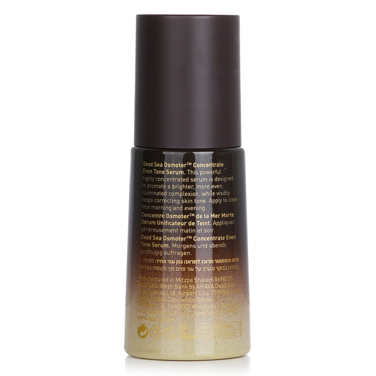 Ahava Dead Sea Osmoter Concentrate Even Tone Serum, a lightweight serum for radiant, even skin tone and refined texture.