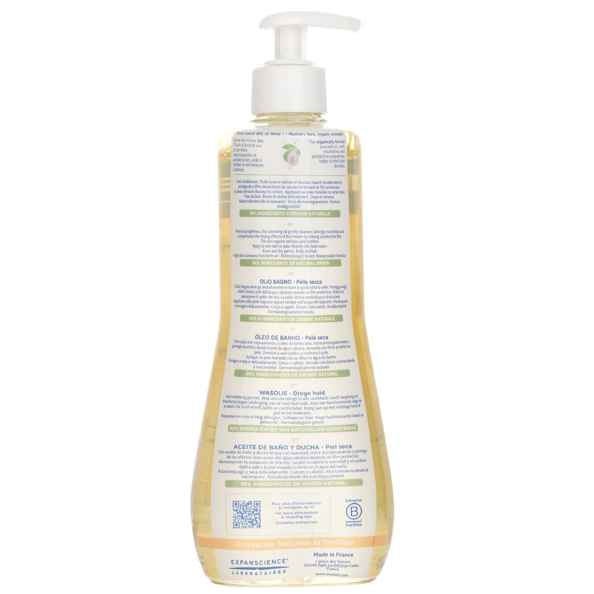 Mustela Cleansing Oil 500ml/16.9oz