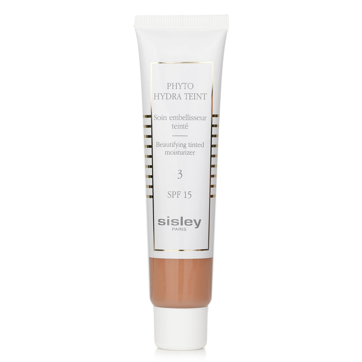 Golden tinted moisturizer with SPF 15 for a natural, glowing complexion and hydration, perfect for light to golden skin tones.