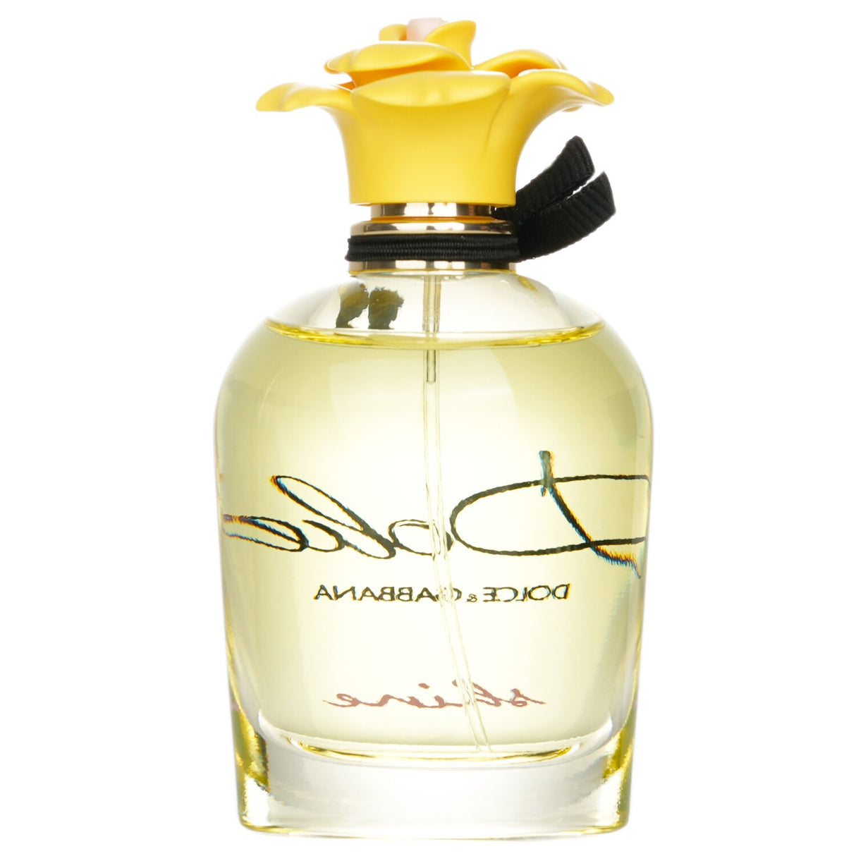 Bottle of Dolce & Gabbana - Dolce Shine Eau De Parfum, a 75ml floral fruity fragrance evoking sunny sophistication and joy.