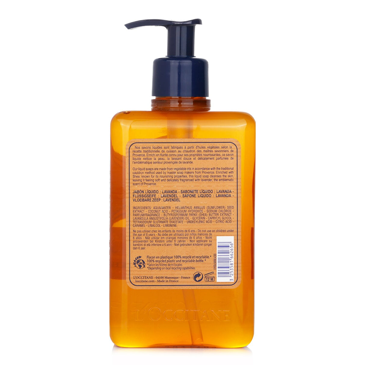 L'Occitane - Lavender Liquid Soap For Hands & Body - 500ml/16.9oz