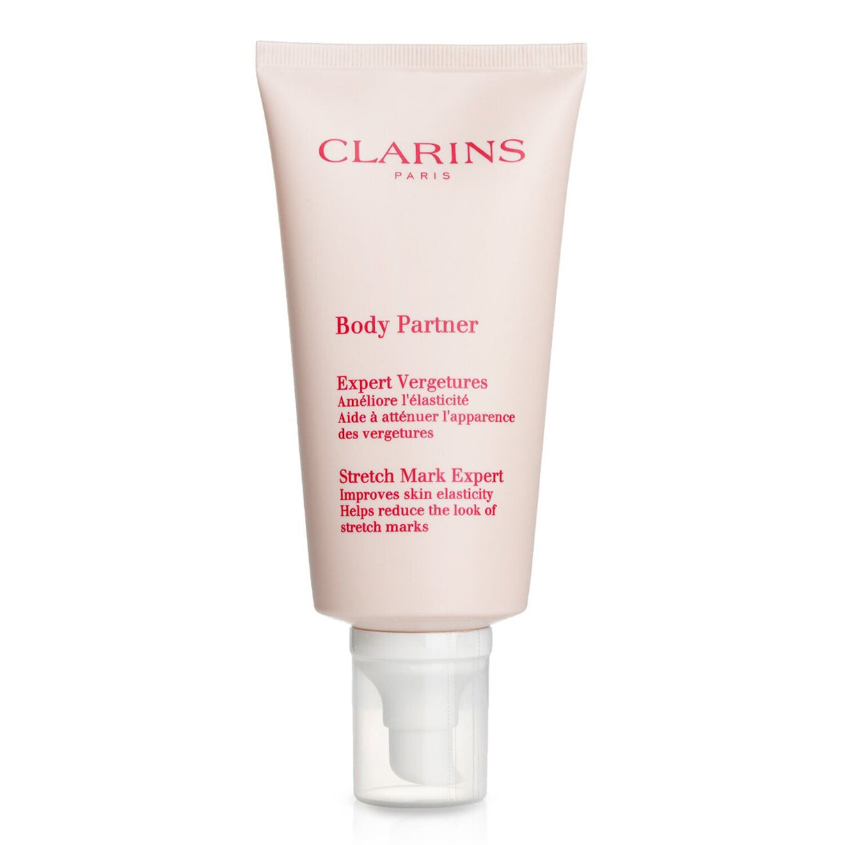 Clarins Body Partner Stretch Mark Expert lotion for pregnancy, enhancing skin elasticity and reducing stretch marks, 175ml.