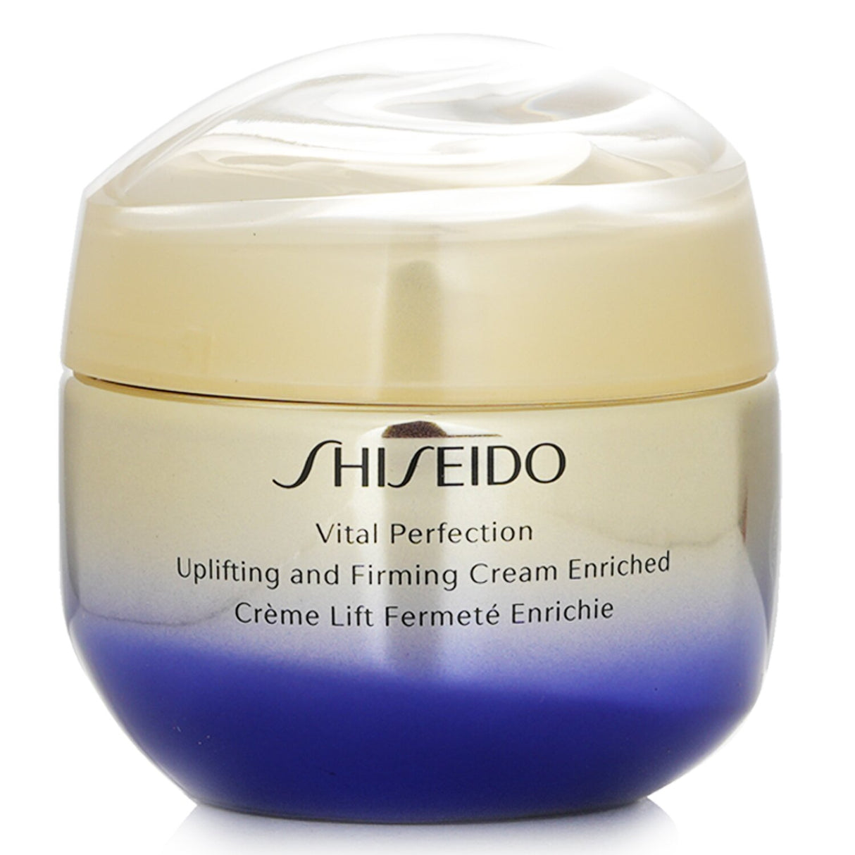 Luxurious Shiseido Vital Perfection Uplifting & Firming Cream in 50ml, designed to improve facial contours and combat aging.