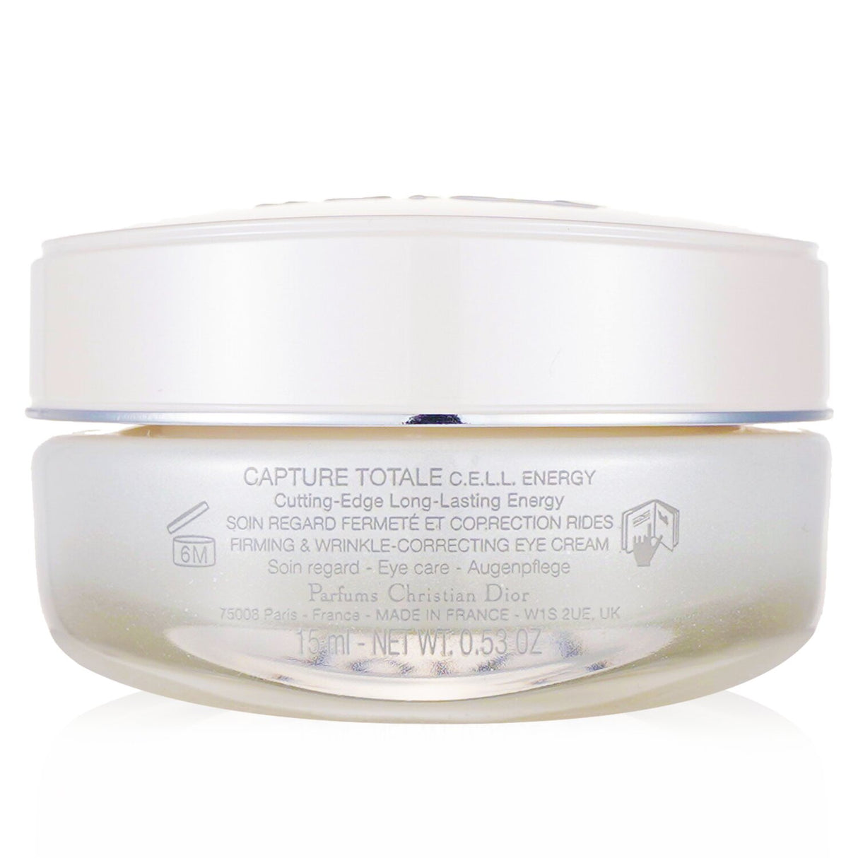 Luxurious anti-aging eye cream by Dior, reduces wrinkles and puffiness with advanced floral technology for youthful eyes.