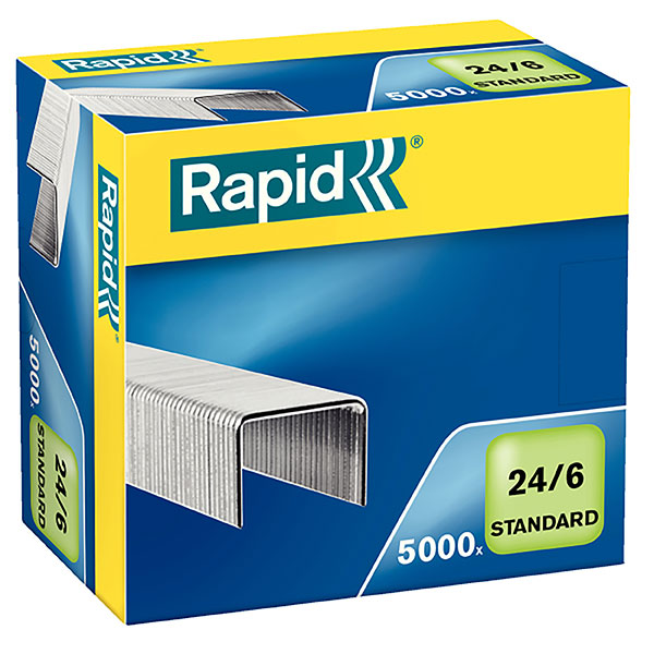 Rapid Staples 24/6mm Bx5000 0173213