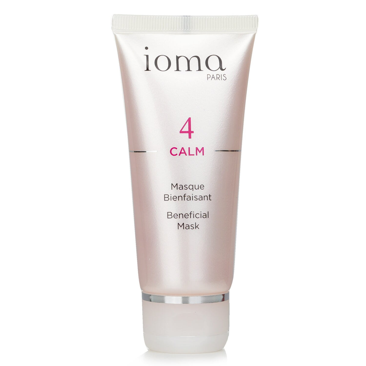 IOMA Calm Beneficial Mask in a 50ml jar, a soothing translucent gel for sensitive skin enriched with chamomile and red vine extracts.