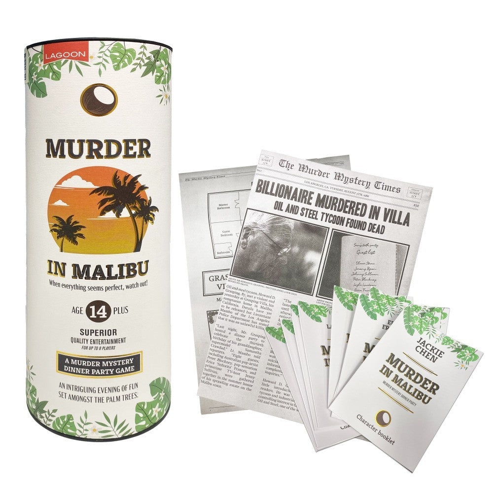 Murder in Malibu Tube - Board Game