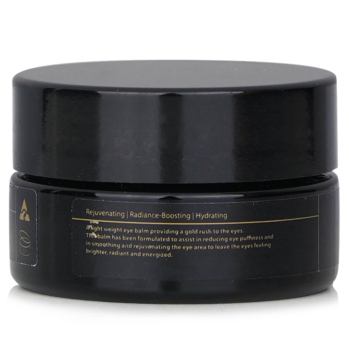 Luxurious 15ml eye balm with 24K Gold Leaf, reduces puffiness, dark circles, and fine lines for a radiant, youthful look.