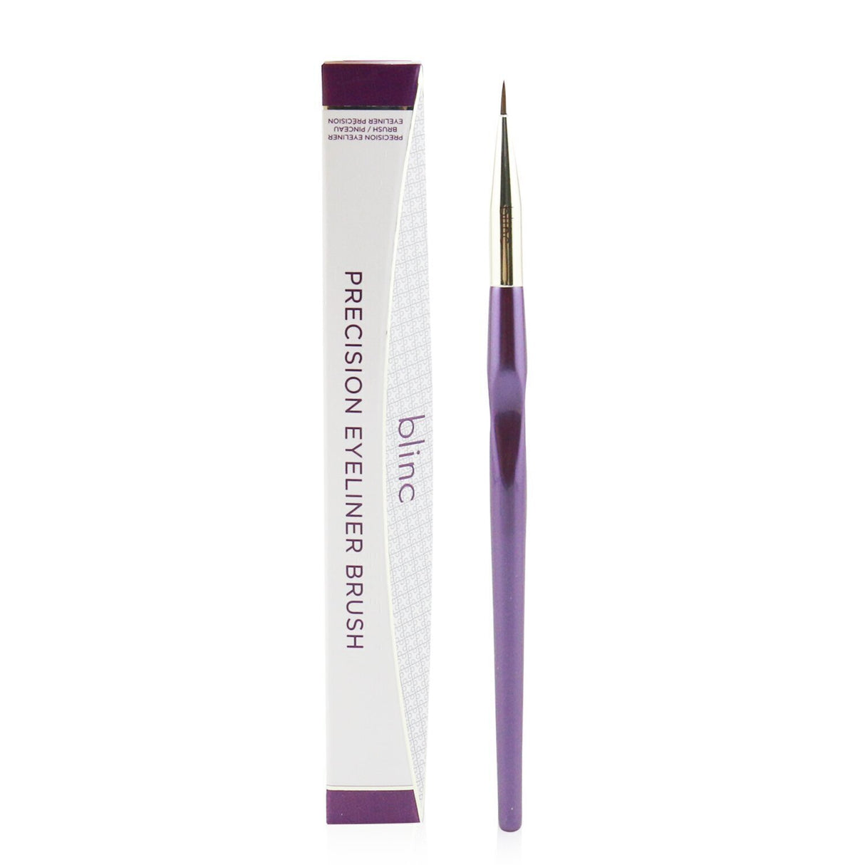 Blinc Precision Eyeliner Brush with thin synthetic bristles for precise eyeliner application; perfect for all styles.