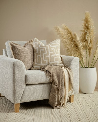 Cushion - Luxor Ivory/Ecru (50 x 50cm) - OLLO