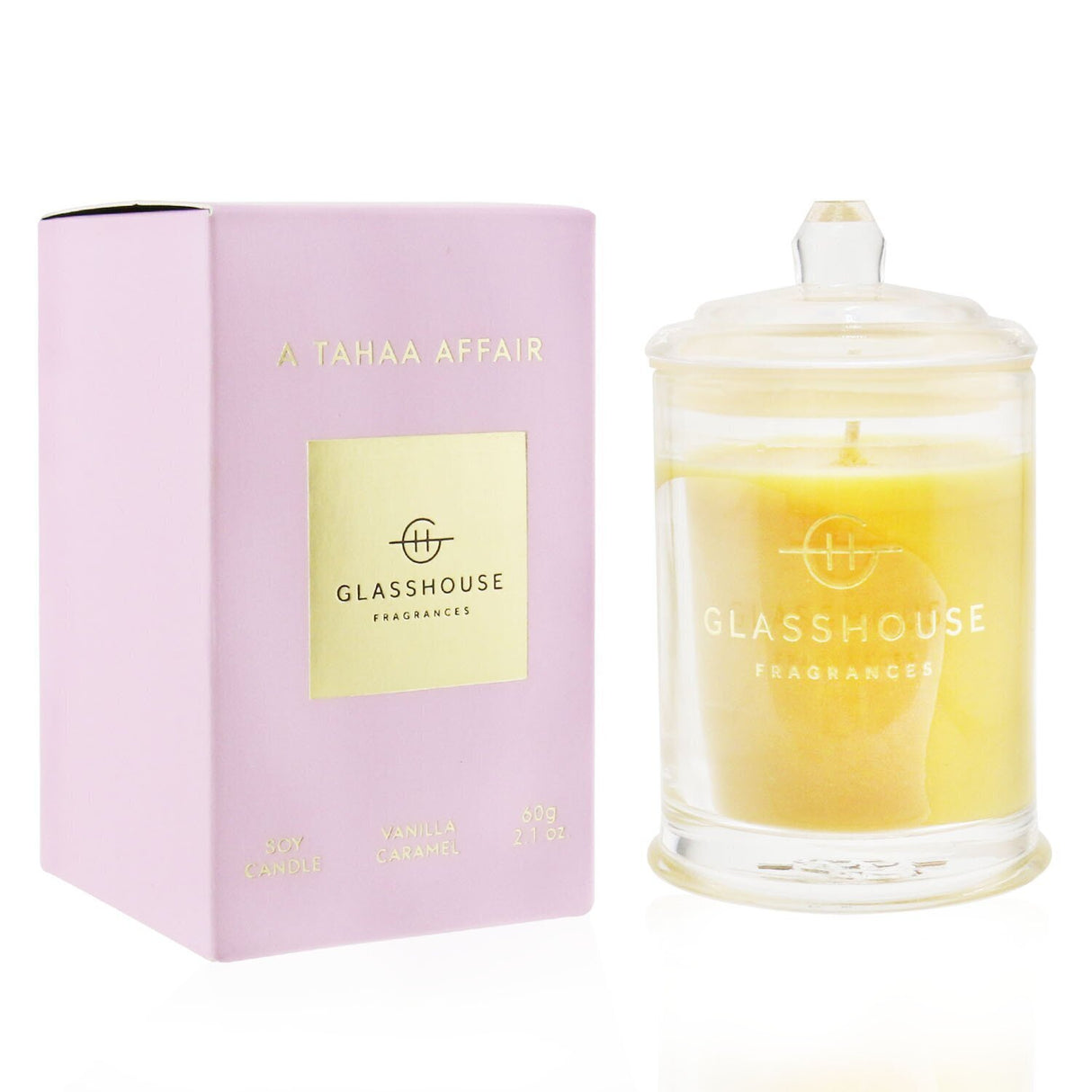Glasshouse - Triple Scented Soy Candle - A Tahaa Affair (Vanilla Caramel) - 60g