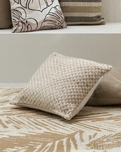 Cushion - Pearce Taupe/Ivory (50 x 50cm) - OLLO