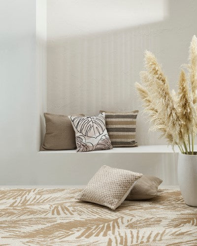 Cushion - Pearce Taupe/Ivory (50 x 50cm) - OLLO