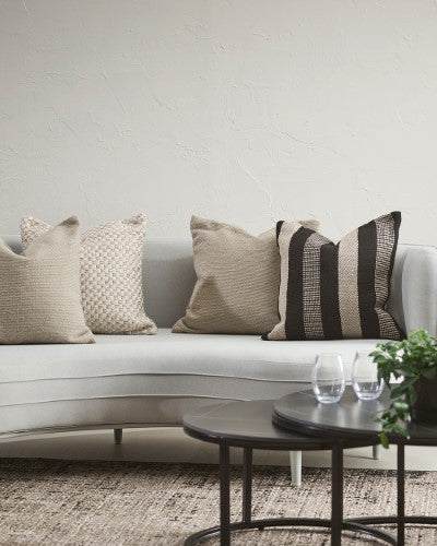 Cushion - Easton Black/Taupe (50 x 50cm) - OLLO