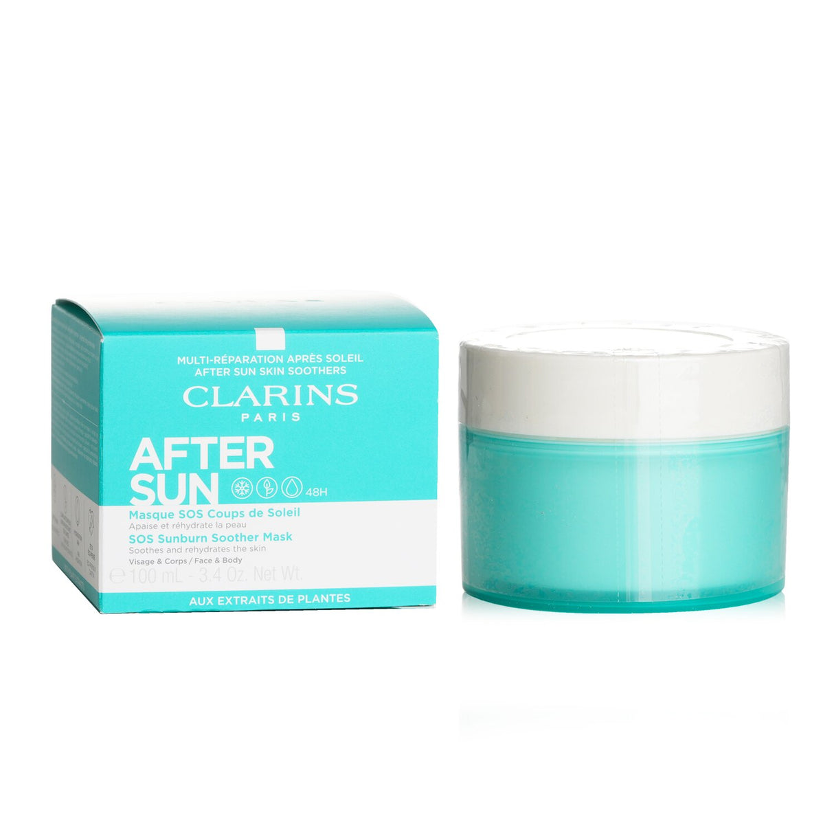 Clarins - After Sun SOS Sunburn Soother Mask - For Face & Body - 100ml/3.4oz