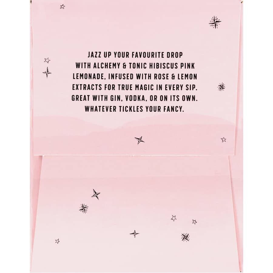 Alchemy & Tonic Lemonade Hibiscus Pink 250ml cans 4pack