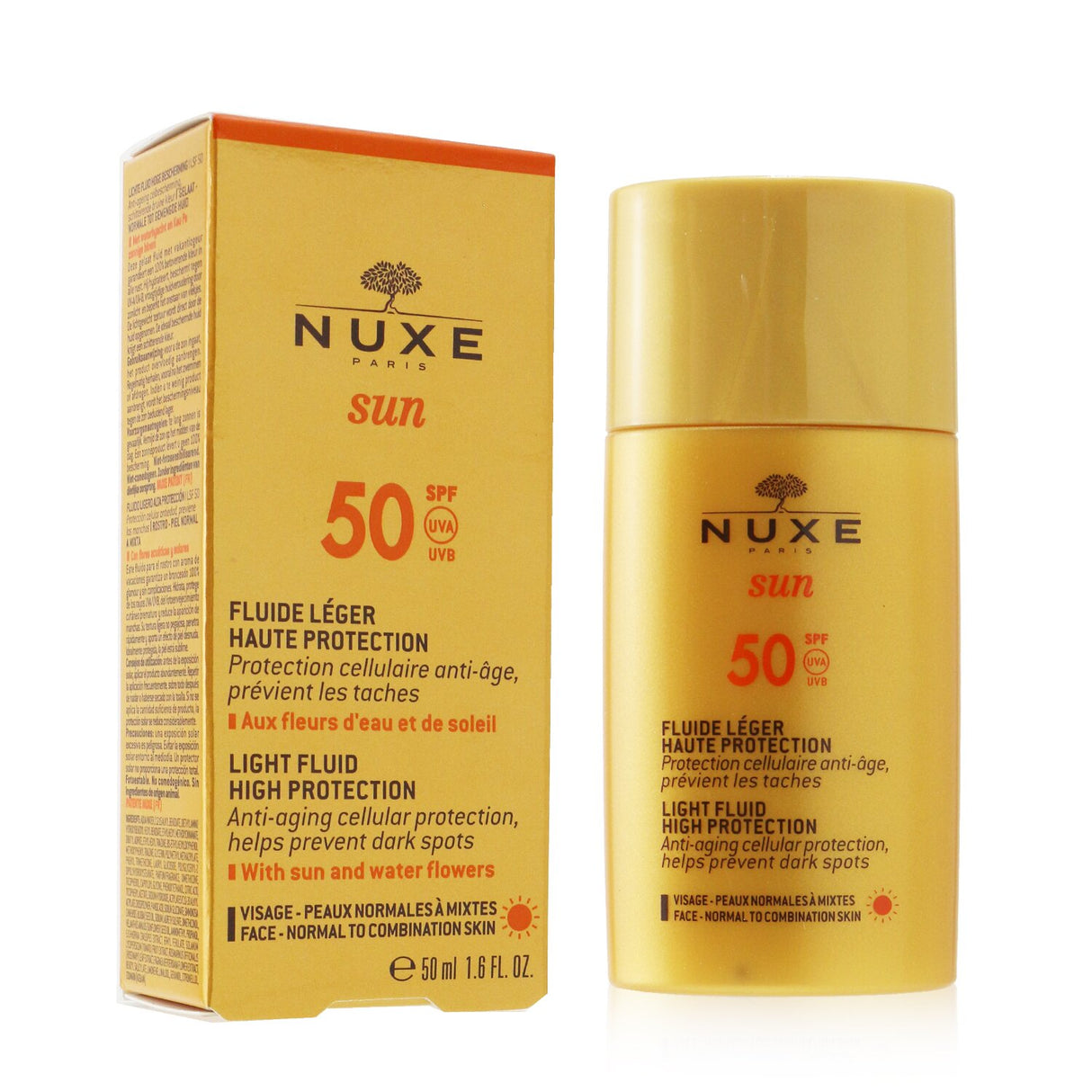 Nuxe - Nuxe Sun Light Fluid For Face - High Protection SPF50 (For Normal To Comb